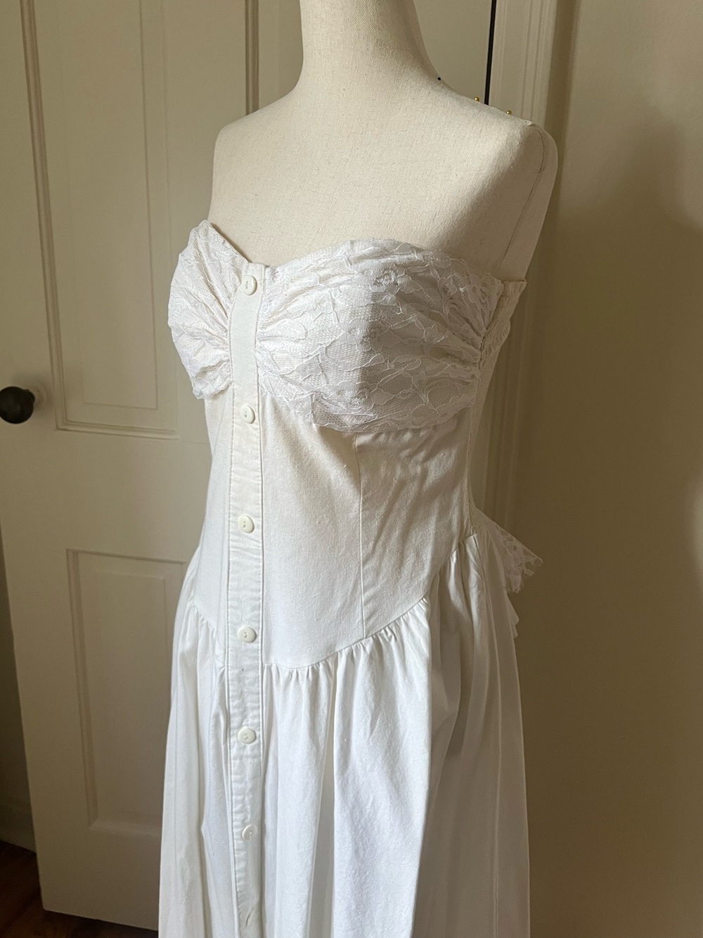Vintage 80s Drop Waist Dress